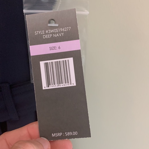 NWT Sharagano Navy Dress with Gold Buttons - Picture 5 of 7